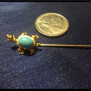 🪩🐢Unique gold turtle brooch